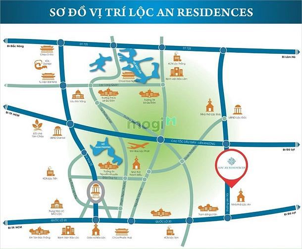 Hình ảnh Đất nền Lộc An, Bảo Lộc, Lâm Đồng, SHR thổ cư, mặt tiền đường Liên Xã