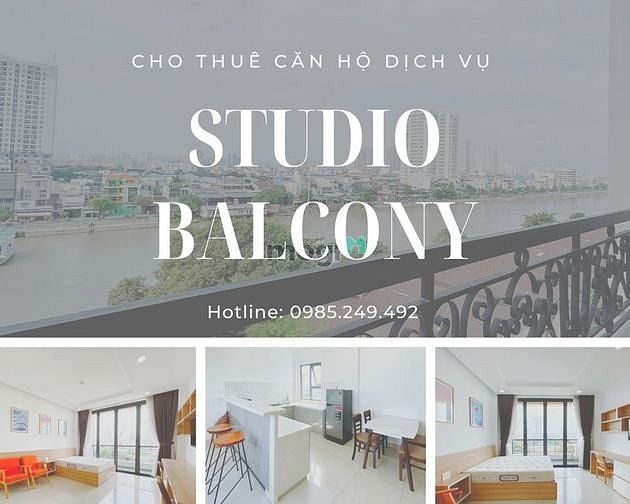 Hình ảnh STUDIO 1PN Penhouse 65m2 ban công view sông gần ĐH NTTU cầu Khánh Hội