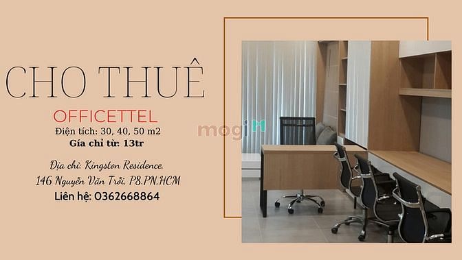 Hình ảnh Officetel Kingston Phú Nhuận, 50m2, Cho thuê 15tr/th