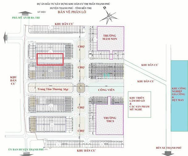 Hình ảnh Bán đất nền mặt tiền chợ tại thị trấn thạnh phú giá hấp dẫn