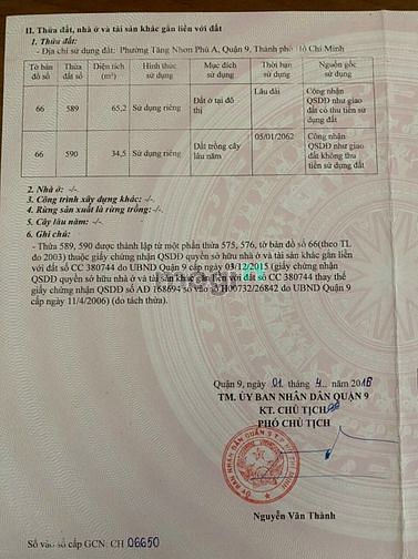 Hình ảnh Bán đất hẻm 7 đường 182 Lã Xuân Oai , P. TNPA , Quận 9