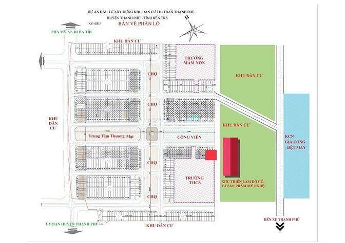Hình ảnh Bán đất nền mặt tiền 120m2 tại thị trấn thạnh phú giá hấp dẫn