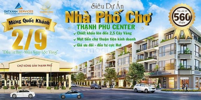 Hình ảnh Bán đất nền mặt tiền 120m2 tại thị trấn thạnh phú giá hấp dẫn