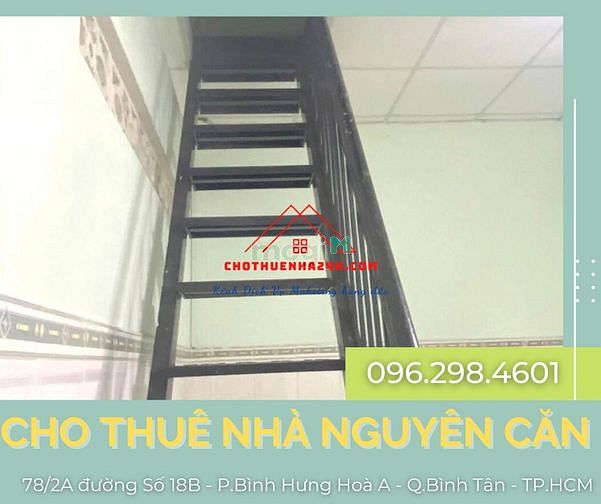 Hình ảnh Cho Thuê Nhà (4m X 12m) Có Gác Lửng 78/2A đường 18B, P.BTĐ, Q.Bình Tân