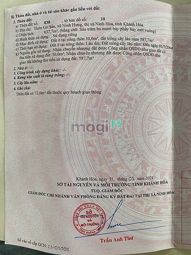 Hình ảnh Siêu phẩm Mặt tiền Ninh Hưng Ninh Hoà giá 2ty6xx( X tiểu học lắm ạ )