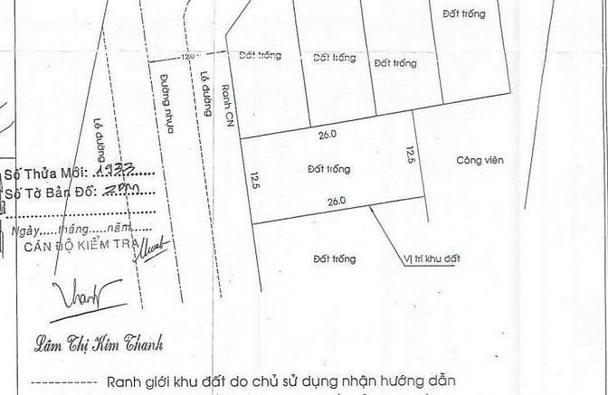 Hình ảnh Đất mặt tiền đường Cao Thị Chính, Phú Thuận Quận 7: DT: 12.5x26m,