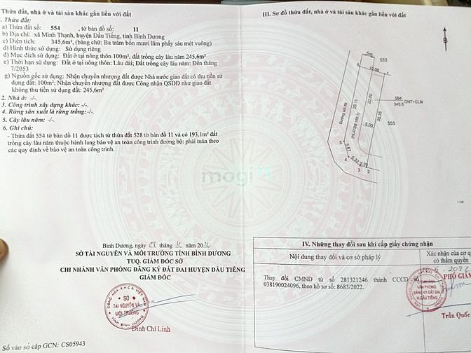 Hình ảnh Bán gấp lô đất gần chợ Minh Thạnh Dầu Tiếng 10x36+100tc, chỉ 890tr SHR