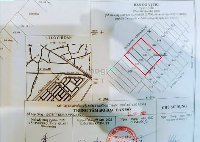 Hình ảnh Bán đất mặt tiền Nguyễn Khóa Đăng, p.Thạnh Mỹ Lợi quận 2