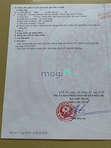 Hình ảnh - Bán đất hẻm 3m, 1886 thị trấn nhà bè