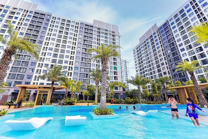 Hình ảnh Cho thuê ch 2pn 66m2 view hồ bơi Picity Q12, 8tr