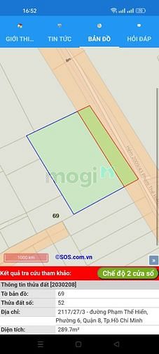 Hình ảnh Bán đất lớn 227m2 đường Phạm Thế Hiển, Phường 6, Quận 8. SHR hiện hữu.