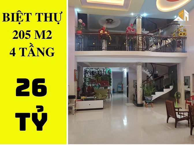 Hình ảnh ✅ Biệt thự Bình Thạnh - 205m2 - 4 tầng chỉ 26 tỷ