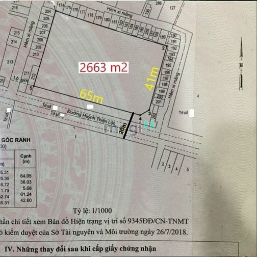 Hình ảnh Bán đất mặt tiền Huỳnh Thiện Lộc, Tân Phú – 2663m2, Full thổ - 190 tỷ