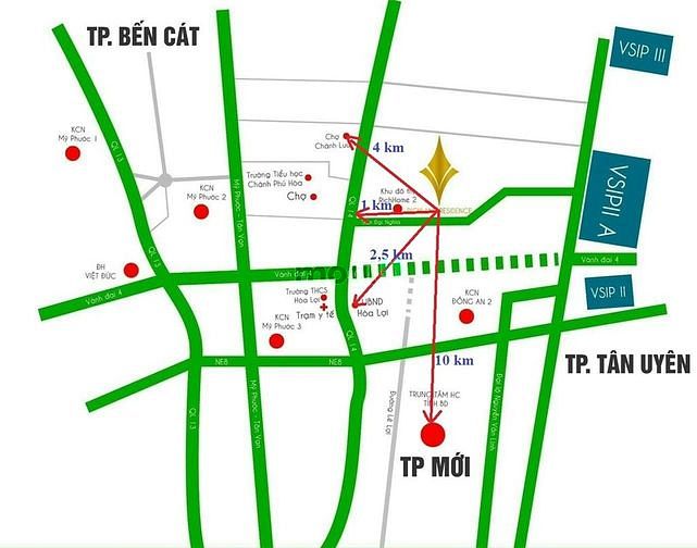 Hình ảnh Bán đất nền Bến Cát Bình Dương liền kề Vành đai 4 giá chỉ 1,4 tỷ/nền
