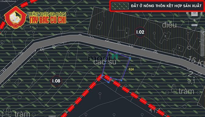 Hình ảnh Đất đường võ thị bàng - 1945m2 - 41x50 - 300m2 thổ cư - xã phú mỹ