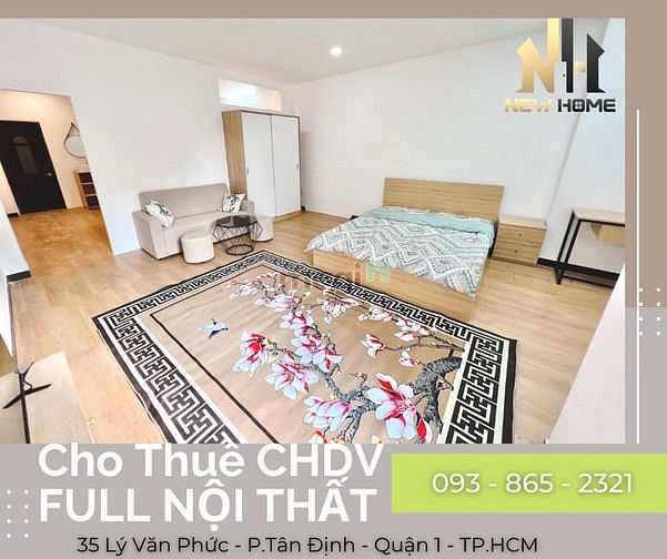 Hình ảnh Khai Trương Căn Hộ 1PN Mới 100%, Có Ban Công, Full NT Cao Cấp TT Q1