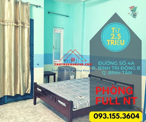 Hình ảnh Phòng Cho Thuê Full Nội Thất (13-18m2) đường Số 4A - P.BTĐB - Bình Tân