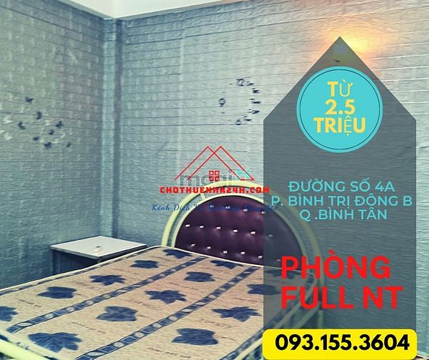 Hình ảnh Phòng Cho Thuê Full Nội Thất (13-18m2) đường Số 4A - P.BTĐB - Bình Tân