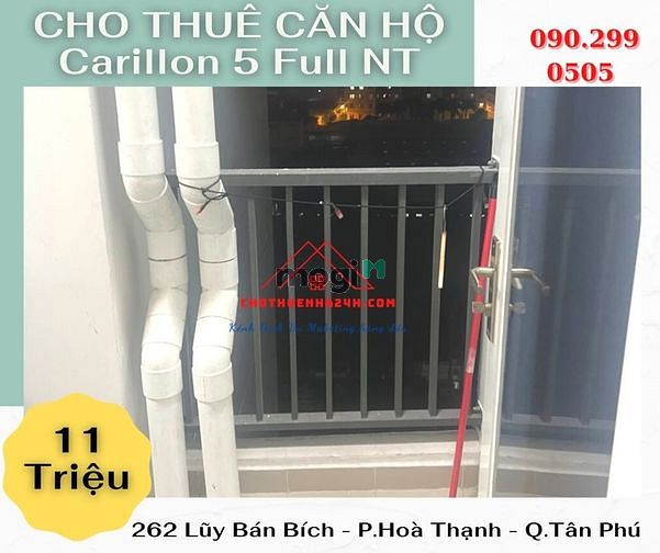 Hình ảnh Cho Thuê Căn Hộ CARILLON 5, 2PN, 70m2 số 262 Lũy Bán Bích, Q.Tân Phú