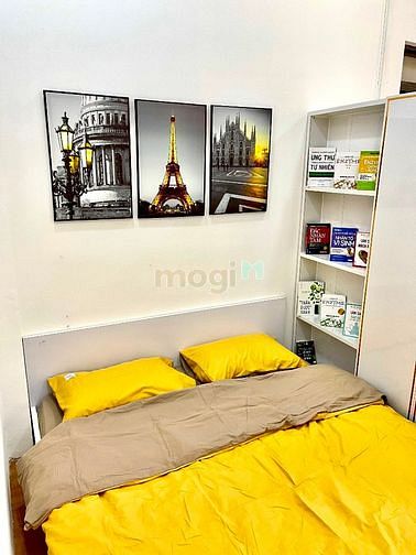 Hình ảnh Studio full nội thất có máy giặt riêng, view hoàng hôn. Gần Hàng Xanh