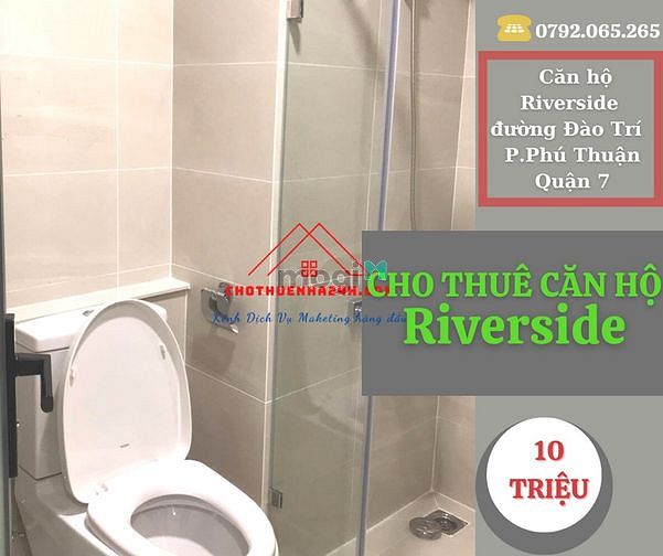 Hình ảnh Cho Thuê Căn Hộ Riverside 67m2, 2PN, có ban công đường Đào Trí, Quận 7