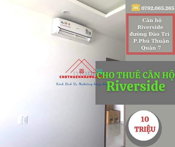 Hình ảnh Cho Thuê Căn Hộ Riverside 67m2, 2PN, có ban công đường Đào Trí, Quận 7