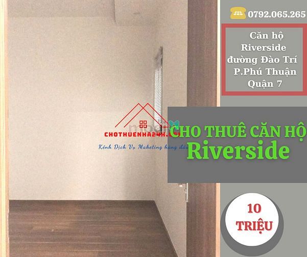 Hình ảnh Cho Thuê Căn Hộ Riverside 67m2, 2PN, có ban công đường Đào Trí, Quận 7