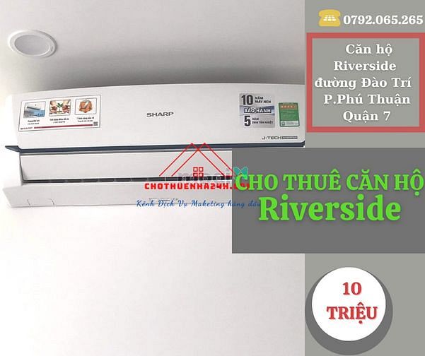 Hình ảnh Cho Thuê Căn Hộ Riverside 67m2, 2PN, có ban công đường Đào Trí, Quận 7