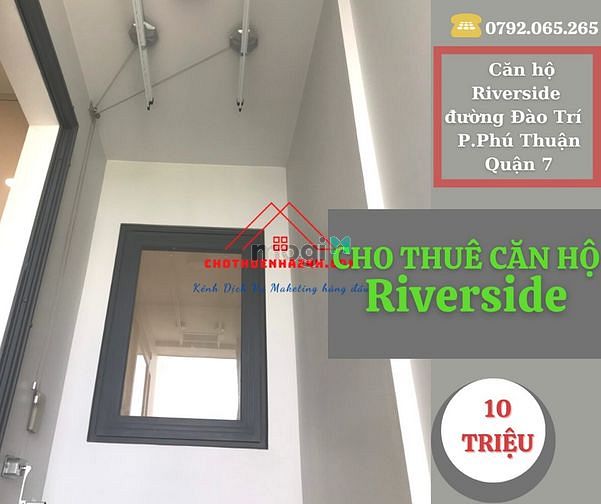 Hình ảnh Cho Thuê Căn Hộ Riverside 67m2, 2PN, có ban công đường Đào Trí, Quận 7
