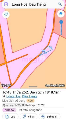 Hình ảnh Đất Dầu Tiếng xã Long Hòa 20x24+100tc giá 1ty2 SHR