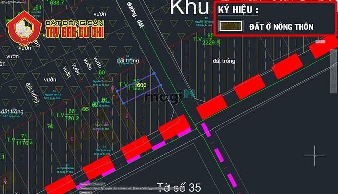 Hình ảnh Bán đất hẻm 126 - 138m2 - 6.6x20 - 135m2 thổ cư - xã an phú - củ chi