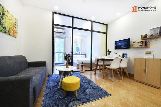 Hình ảnh Căn Hộ 1Pn Full NT BALCONY VIEW BỜ KÈ Gần Chợ Tân Định Q1