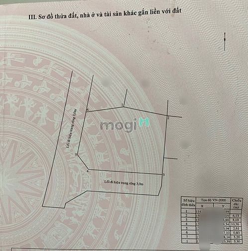 Hình ảnh Bán lô đất 2 mặt hẻm 3m Thôn Đông Xã Vĩnh Phương