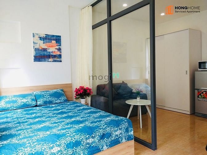 Hình ảnh Căn Hộ 1Pn Full NT BALCONY View Siêu Đẹp Gần Cầu Bông Q1