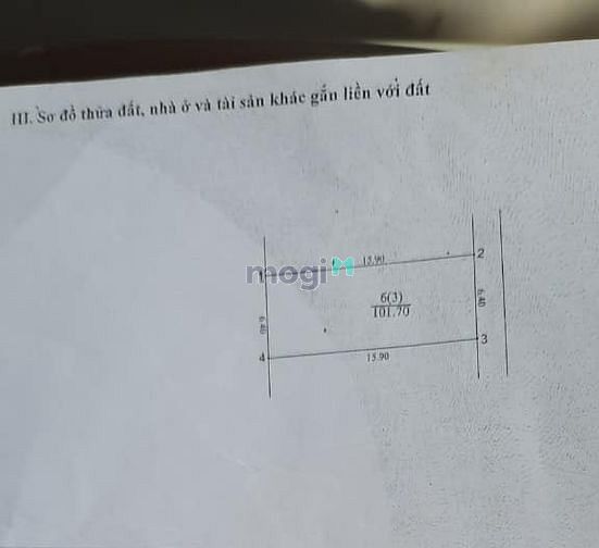 Hình ảnh Bán Đất Ngõ 42 Thịnh Liệt 101M2, MT6.5M, Tặng nhà cấp 4, Ô tô Tránh