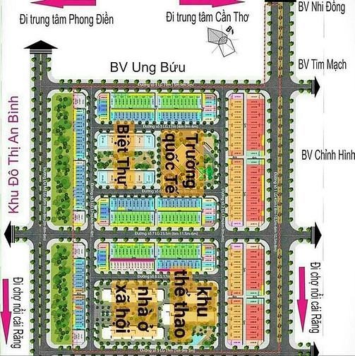 Hình ảnh Nền Gốc 2 Mặt Tiền Khu STK An Bình