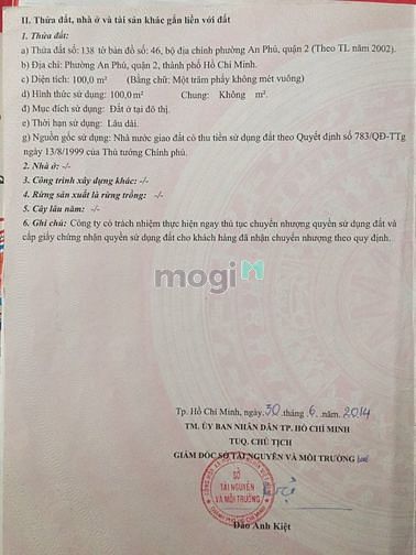 Hình ảnh Bán đất đường số 9A khu Đô thị An Phú - An Khánh