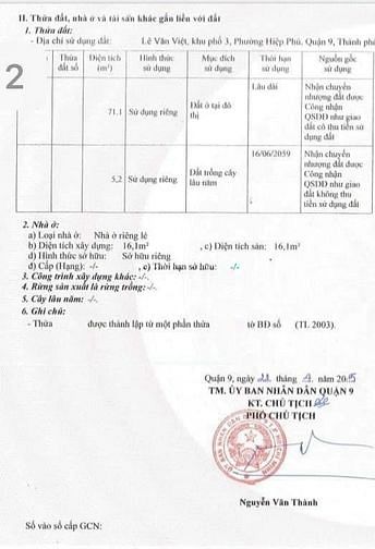 Hình ảnh Bán đất hẻm 73 Lê Văn Việt _ Hiệp Phú _ Quận 9