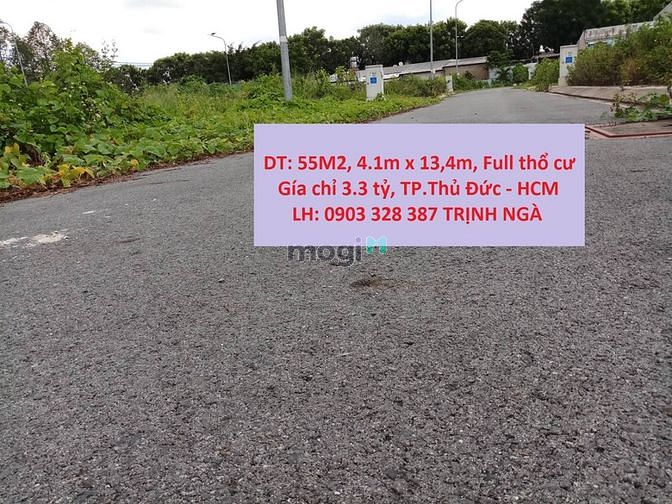 Hình ảnh Bán 7 lô đất, 55m2 (4.1m x 13.4m), Full Thổ Cư, TL 43, Chỉ 3.3 Tỷ nền