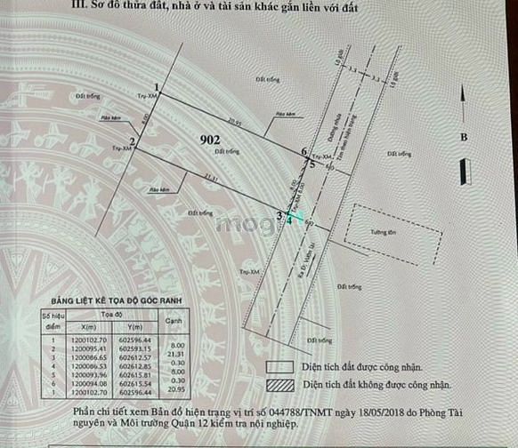 Hình ảnh Đất Vip Xd Biệt Thự APĐ Q12. Dt 8×22