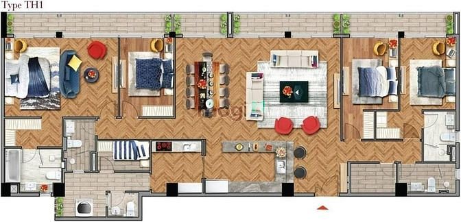 Hình ảnh 🎯🎯🎯 Cần bán căn Penthouse 5PN, 5wc Midtown Phú Mỹ Hưng