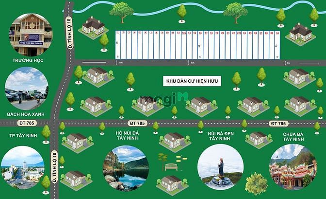 Hình ảnh Bán lô đất gần chợ Thạnh Tân chỉ 2tr8/m2 view núi Bà.