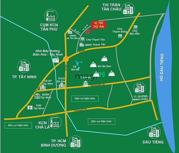 Hình ảnh Bán lô đất gần chợ Thạnh Tân chỉ 2tr8/m2 view núi Bà.