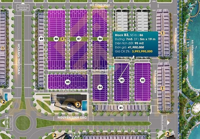 Hình ảnh Đất nền nằm gần TTHC Quận Liên Chiểu cách biển 500m