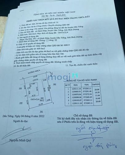 Hình ảnh - Bán lô đất Định Hiệp-Dầu Tiếng-DT570m2-Giá 3ty7.