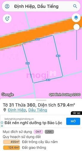 Hình ảnh - Bán lô đất Định Hiệp-Dầu Tiếng-DT570m2-Giá 3ty7.