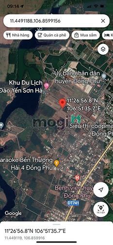 Hình ảnh •Bán đất gần siêu thị coopmart Đồng phú. Bình phước 1tỷ250 chốt
