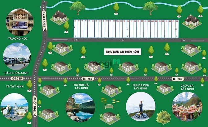 Hình ảnh Hiện tại em đang còn 3 lô đất gần Tp Tây Ninh giá chỉ 500tr