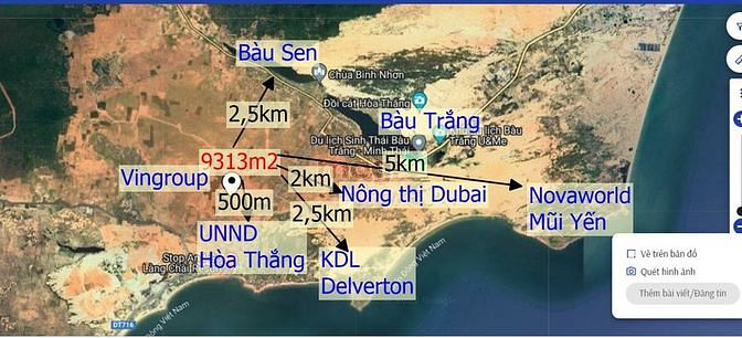 Hình ảnh Cần bán lô đất 3019m2 Hòa Thắng- Bắc Bình, kế bên quỹ đất của Vingroup