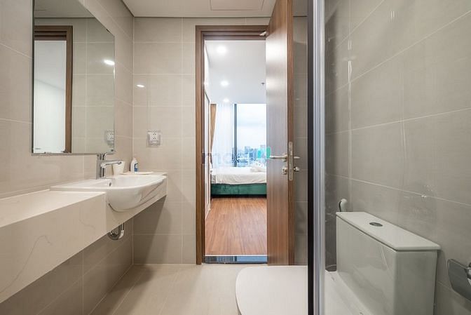 Hình ảnh Cho thuê ECO GREEN Full nội thất giá 2 PN , 2WC giá chỉ 16 triệu